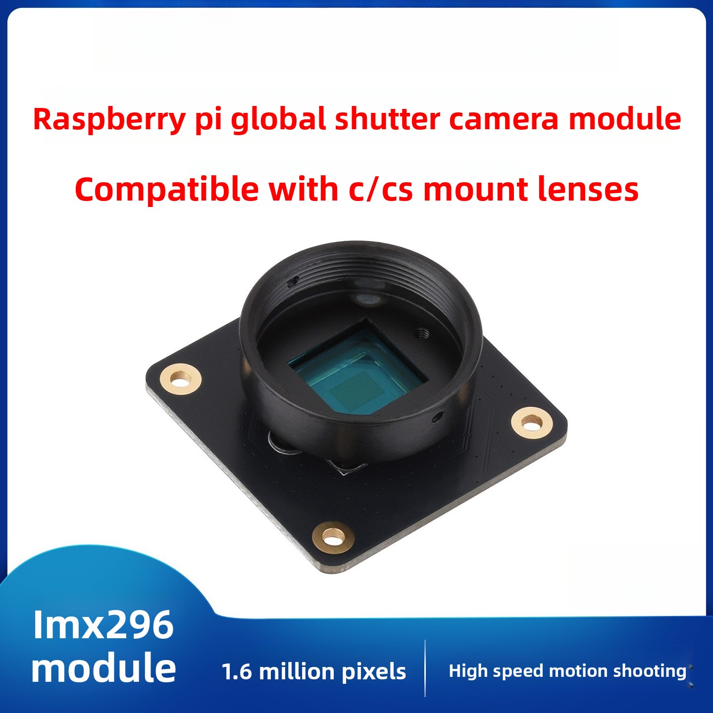 وحدة استشعار CMOS ذات غالق عال - مراجعة Raspberry Pi Global Shutter Camera Imx296 وسعره